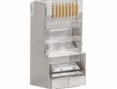 Lanberg PLS-6020 drôtový konektor RJ-45 Stainless steel Transparent