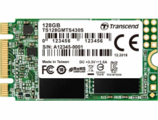 TRANSCEND Industrial SSD MTS430S 128GB, M.2 2242, SATA III 6Gb/s, TLC