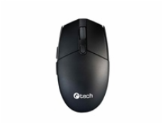 C-Tech WLM-06S-B myš, černo-grafitová, bezdrátová, silent mouse, 1600DPI, 6 tlačítek, USB nano receive