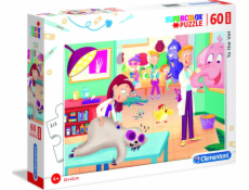 Clementoni Puzzle 60 dielikov Maxi Super Color - K veterinárovi