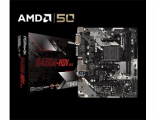 ASRock MB Sc AM4 B450M-HDV R4.0, AMD B450, 2xDDR4, VGA, mATX