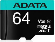 ADATA MicroSDXC karta 64GB XPG UHS-I U3 (R:95/W:90 MB/s) + SD adaptér