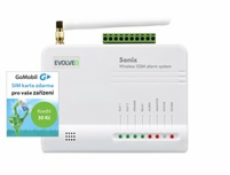 EVOLVEO Sonix - bezdrátový GSM alarm (4 ks dálk. ovl.,PIR čidlo pohybu,čidlo na dveře/okno,externí repro,Android/iPhone