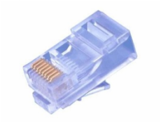 Konektor UTP RJ45 (8p8c), Cat5E, 50µm, drát - 100 ks