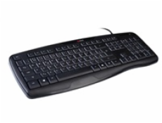 C-TECH Klávesnice KB-107 USB, ERGO,  černá, CZ/SK