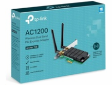 Síťová karta TP-Link Archer T4E AC 1200 Dual Band, 300Mbps 2,4GHz/ 867Mbps 5GHz, PCI-e, odnímatelná anténa