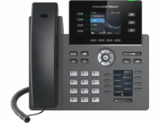 Grandstream GRP2614, 2.8  TFT bar. disp., 4SIP úč., 8prog. tl., 40virt. BLF tl., BT, dual Gbit