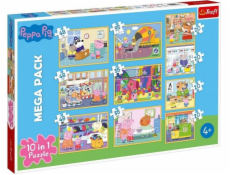 Trefl Puzzle 10v1 Prasiatko Peppa s priateľmi