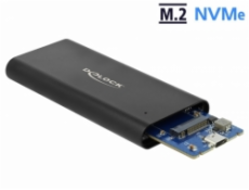 Delock - Kryt úložiska - M.2 - M.2 NVMe Card - USB 3.1 (Gen 2) - čierna