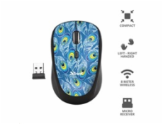 TRUST Myš Yvi Wireless Mouse - peacock