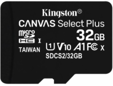 KINGSTON Canvas Select Plus 32GB microSD / UHS-I / CL10 / bez adaptéru