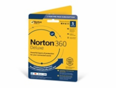 NORTON 360 DELUXE 50GB +VPN 1 uživatel pro 5 zařízení na 1rok - ESD
