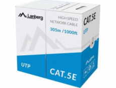 LANBERG CABLE UTP CAT.5E 305M WIRE CCA YELLOW