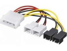 Adaptér 4P-2x 3P 12Volt, 2x 3P 5Volt