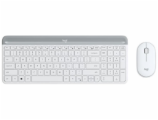 Logitech MK470 Slim Combo kabelloses Tastatur-Maus-Set, weiß