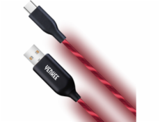 YCU 341 RD LED USB C kabel / 1m YENKEE
