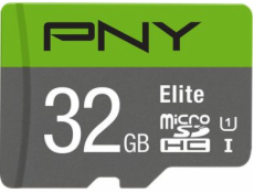 PNY Elite MicroSDHC 32 GB Class 10 UHS-I/U1 A1 V10 (P-SDU32GU185GW-GE) Pamäťová karta 