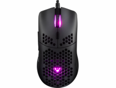 Modecom VOLCANO SHINOBI 3360 herní drátová optická myš, 6 tlačítek, 12000 DPI,  RGB LED podsvícení, USB, černá