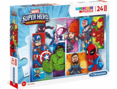 Puzzle 24 elementów Maxi Superhero 