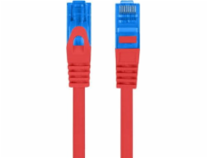 LANBERG PATCHCORD S/FTP CAT.6A 0,5M ČERVENÝ LSZH