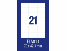 Avery Zweckform LABEL ZF ECONOMY 70X42.3MM 013 100ARK LABEL E100 ELA013 - ELA013