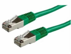 Patch kabel Cat6A, S-FTP - 1m, zelený