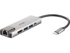 DUB-M520 USB-C hub s Ethernetom a napájaním, USB hub