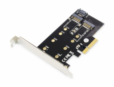 Digitus PCIe 3.0 x4 - M.2 PCIe + M.2 SATA (DS-33170) kontroler