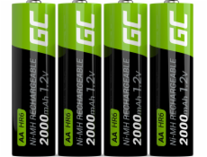 Green Cell dobíjací AA/R6 2000mAh 4ks.