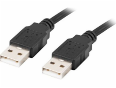 Lanberg CA-USBA-20CU-0018-BK USB kábel 1.8m 2.0 USB A Čierna