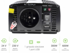 Green Cell Converter 24V/230V 300W/600W Automobilový menič