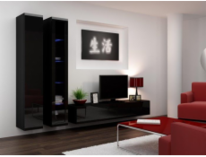 Cama Full cabinet VIGO  180  180/40/30 black/black gloss