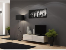 Cama TV stand VIGO 140 30/140/40 sonoma/white gloss
