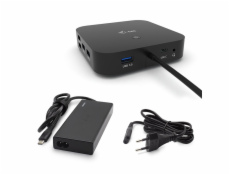 i-tec dokovací stanice USB-C Dual Display/ 2x DP/ 2x USB-C/ 5x USB/ LAN/ Power Delivery 65W + univerzální nabíječka 77W