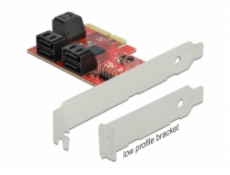 Delock Karta PCI Express x4 SATA se 6 porty - Low Profile