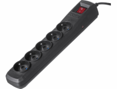 Activejet black power strip with cord ACJ COMBO 5G/3M/BEZP. AUTO/CZ