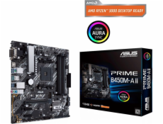 ASUS MB Sc AM4 PRIME B450M-A II, AMD B450, 4xDDR4, 1xHDMI, 1xDVI, 1xVGA, mATX