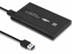 Qoltec 51861 External Hard Drive Case HDD/SSD 2.5   SATA3 | USB 3.0 | Black