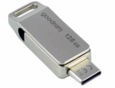 GOODRAM Flash Disk 128GB ODA3, USB 3.2, stříbrná