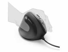 HAMA myš EMC-500L/ drátová/ optická/ 1800 dpi/ vertikální/ ergonomická/ 6 tlačítek/ USB/ PRO LEVÁKY/ černá
