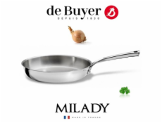Pánev de Buyer, 3412.24, MILADY, nerez, průměr 24 cm, nýtovaná rukojeť
