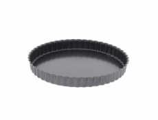 Pečení de Buyer, 4705.32, forma na pečení kulatých koláčů nebo quichů, žlábkovaná, pevné dno, železný materiál, nepřilnavá, průměr 32 cm