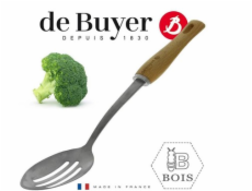 Lžíce s otvory de Buyer, 2701.00, B BOIS, nerez a bukové dřevo, robustní