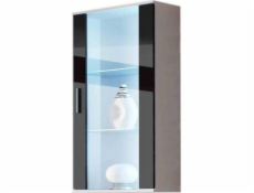 Cama hanging display cabinet SOHO white/black gloss