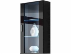 Cama hanging display cabinet SOHO black/black gloss