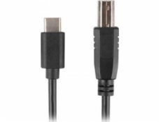 Lanberg CA-USBA-14CC-0018-BK USB-C(M) na USB-B(M), 1,8m, čierny LANBERG USB-C(M) na USB-B(M) 2.0 kábel 1,8m, čierny