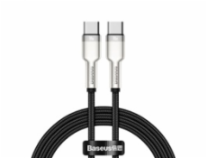Baseus Cafule Series nabíjecí / datový kabel USB-C samec na USB-C samec s kovovými koncovkami 100W 1m, černá