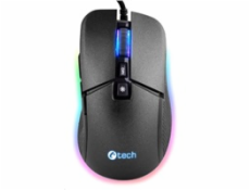 C-TECH herní myš Dawn, casual gaming, 6400 DPI, RGB podsvícení, USB