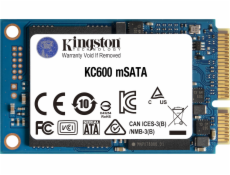 Kingston SSD 1024GB KC600 SATA3 mSATA (R:550, W:500MB/s)