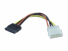 Kabel k HDD SATA (napájecí redukce)  kabelová 0,15m
